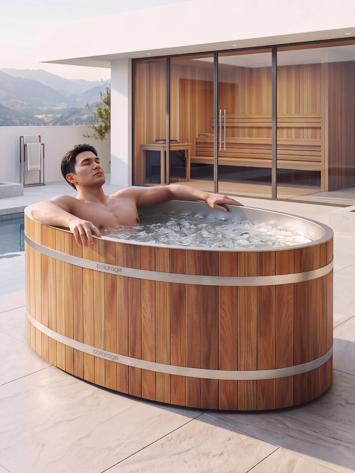 เริ่มต้นใช้งาน Ice Bath Polarage อ่างไม้ริมสระ ไม่ต้องมีประสบการณ์