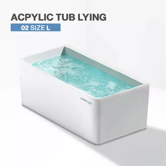 Ice Bath TUB LYING Acryllic รุ่น 02 อ่างแช่น้ำเย็นแบบนอน Polarage ไซส์ L