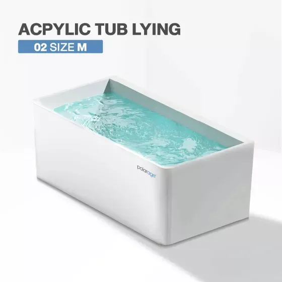 Ice Bath TUB LYING Acryllic รุ่น 02 อ่างแช่น้ำเย็นแบบนอน Polarage ไซส์ M