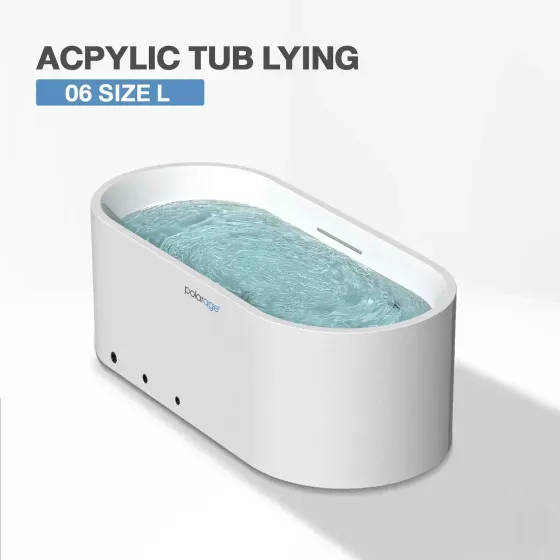 Ice Bath TUB LYING Acryllic รุ่น 06 อ่างแช่น้ำเย็นแบบนอน Polarage ไซส์ L