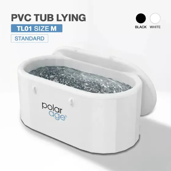 Ice Bath PVC TUB LYING TL01 อ่างแช่น้ำเย็นแบบนอน วงรี M สีขาว