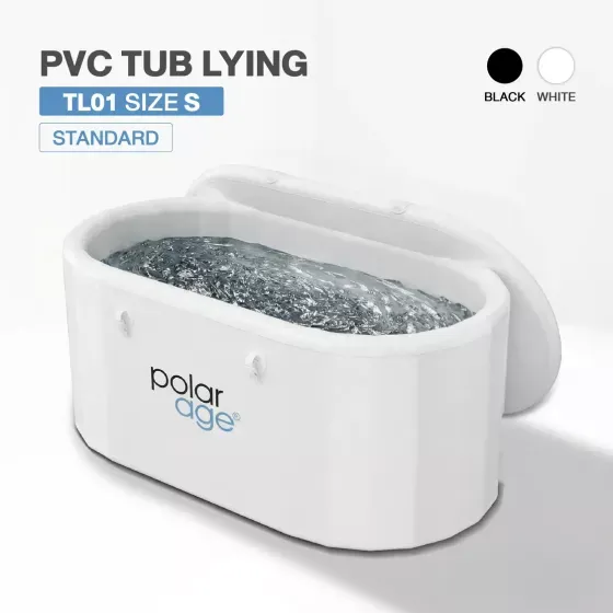 Ice Bath PVC TUB LYING TL01 อ่างแช่น้ำเย็นแบบนอน วงรี S สีขาว