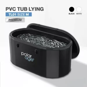 Ice Bath PVC TUB LYING รุ่น TL01 (Premium) อ่างแช่น้ำเย็นแบบนอน Polarage สีดำ ไซส์ M