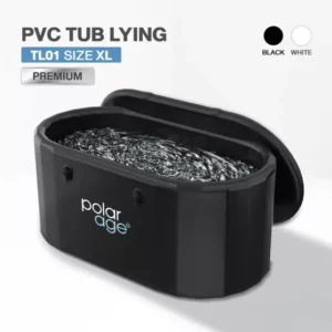 Ice Bath PVC TUB LYING รุ่น TL01 (Premium) อ่างแช่น้ำเย็นแบบนอน Polarage สีดำ ไซส์ XL