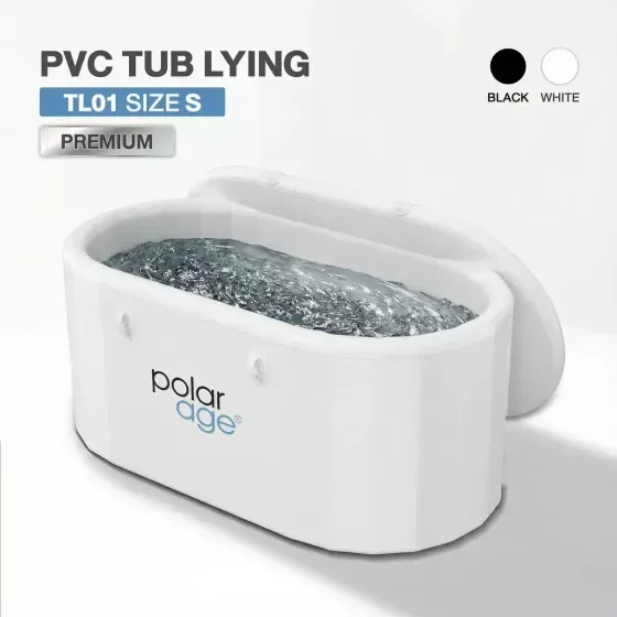 Ice Bath PVC TUB LYING รุ่น TL01 (Premium) อ่างแช่น้ำเย็นแบบนอน Polarage สีขาว ไซส์ S
