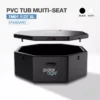 Ice Bath PVC TUB Muiti Seat รุ่น TM01 ไซส์ XL อ่างแช่น้ำเย็นหลายที่นั่ง Polarage สีดำ