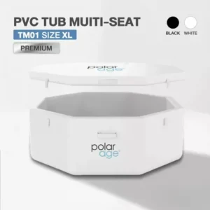 Ice Bath PVC TUB Multi Seat รุ่น TM01 ไซส์ XL (Premium) อ่างแช่น้ำเย็นหลายที่นั่ง Polarage สีขาว