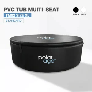 Ice Bath PVC TUB Muiti Seat รุ่น TM02 ไซส์ XL อ่างแช่น้ำเย็นหลายที่นั่ง Polarage สีดำ