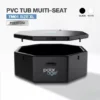 Ice Bath PVC TUB Multi Seat รุ่น TM01 ไซส์ XL (Premium) อ่างแช่น้ำเย็นหลายที่นั่ง Polarage สีดำ