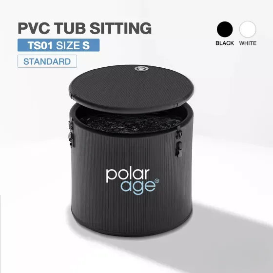อ่าง Ice Bath อ่างนั่ง PVC TUB SITTING รุ่น TS01 ไซส์ S สีดำ