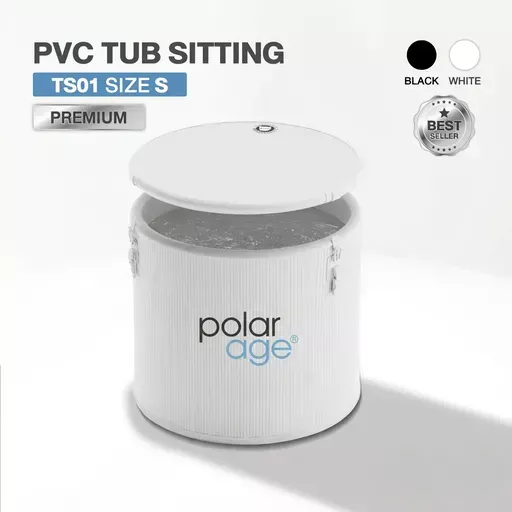 Ice Bath PVC TUB SITTING รุ่น TS01 ไซส์ S (Premium) อ่างแช่น้ำเย็นแบบนั่ง Polarage สีขาว