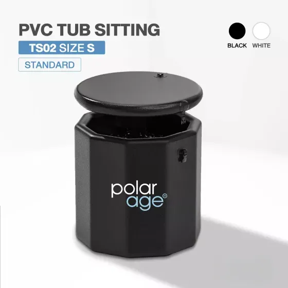 Ice Bath PVC TUB SITTING TS02 สีดำ ไซส์ S อ่างแช่น้ำเย็นแบบนั่ง ใช้งานง่าย เก็บความเย็นได้นาน