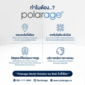 ทำไมต้อง อ่างแช่น้ำเย็น Ice Bath ของแบรนด์ Polarage