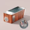 อ่างน้ำเย็น Ice Bath รุ่น ALL IN ONE POLAR CLASSIC ดีไซน์ไม้จริง ผสานสแตนเลส ฟื้นฟูร่างกายระดับพรีเมียม