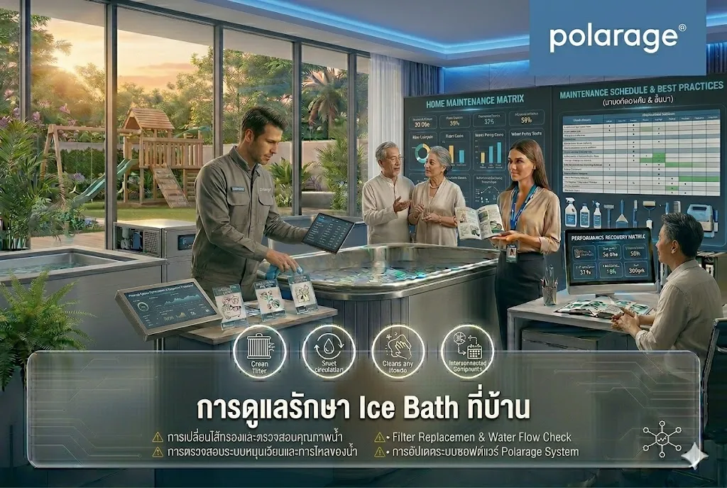 การดูแลรักษา Ice Bath ที่บ้าน