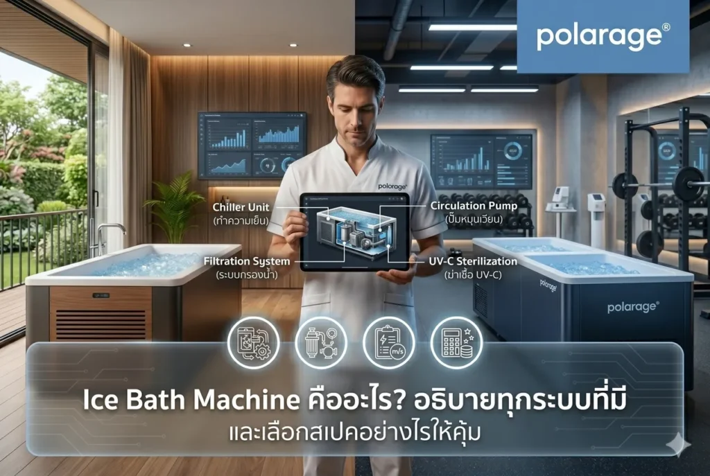 Ice Bath Machine คืออะไร? อธิบายทุกระบบที่มี และเลือกสเปคอย่างไรให้คุ้ม