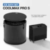 Ice Bath Set อ่างแช่น้ำเย็น PVC TUB SITTING รุ่น TS01S + เครื่องทำความเย็น COOLMAX PRO 2.0HP เซ็ตจับคู่ระดับ Pro Series Chiller 2.0HP จอ TFT ระบบกรองสแตนเลส แช่น้ำเย็น 1°C – ร้อน 45°C