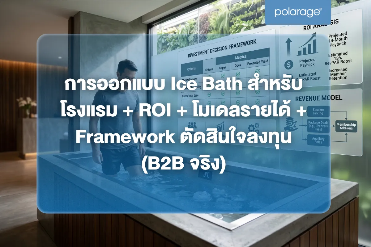 การออกแบบ Ice Bath สำหรับโรงแรม + ROI + โมเดลรายได้ + Framework ตัดสินใจลงทุน (B2B จริง)