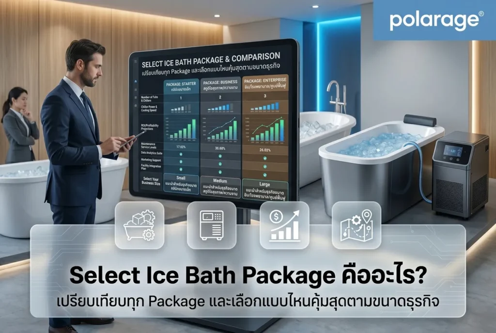 Ice Bath Package คืออะไร? เปรียบเทียบทุก Package และเลือกแบบไหนคุ้มสุดตามขนาดธุรกิจ