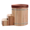 Ice Bath Barrel Red Cedar รุ่น IB-RC-BRL-01 อ่างแช่น้ำเย็นทรงถังไม้ซีดาร์ พร้อมถังสแตนเลส 304 ภายใน