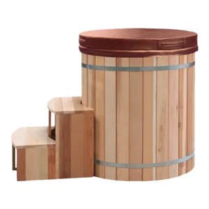 Ice Bath Barrel Red Cedar รุ่น IB-RC-BRL-01 อ่างแช่น้ำเย็นทรงถังไม้ซีดาร์ พร้อมถังสแตนเลส 304 ภายใน