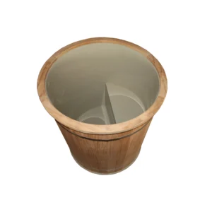 Ice Bath Barrel Red Cedar รุ่น IB-RC-BRL-01 อ่างแช่น้ำเย็นทรงถังไม้ซีดาร์ พร้อมถังสแตนเลส 304 ภายใน 1