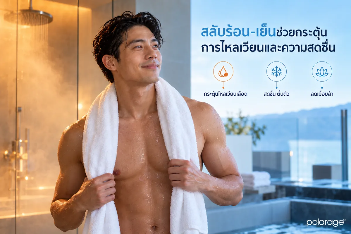 ประโยชน์ของการอาบน้ำสลับร้อนเย็นต่อการไหลเวียนและความสดชื่น