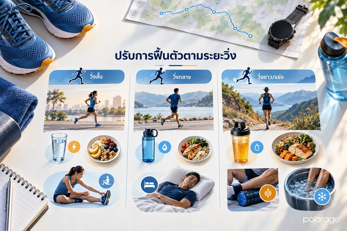 ตารางฟื้นตัวตามระยะการวิ่ง